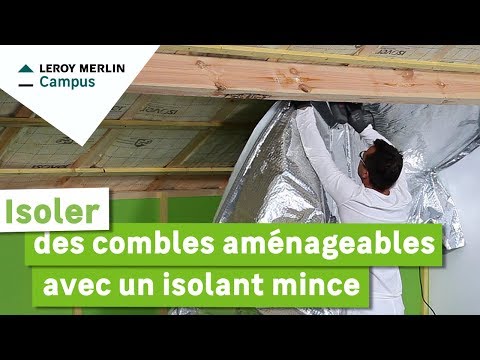 pose isolant mince sous toiture