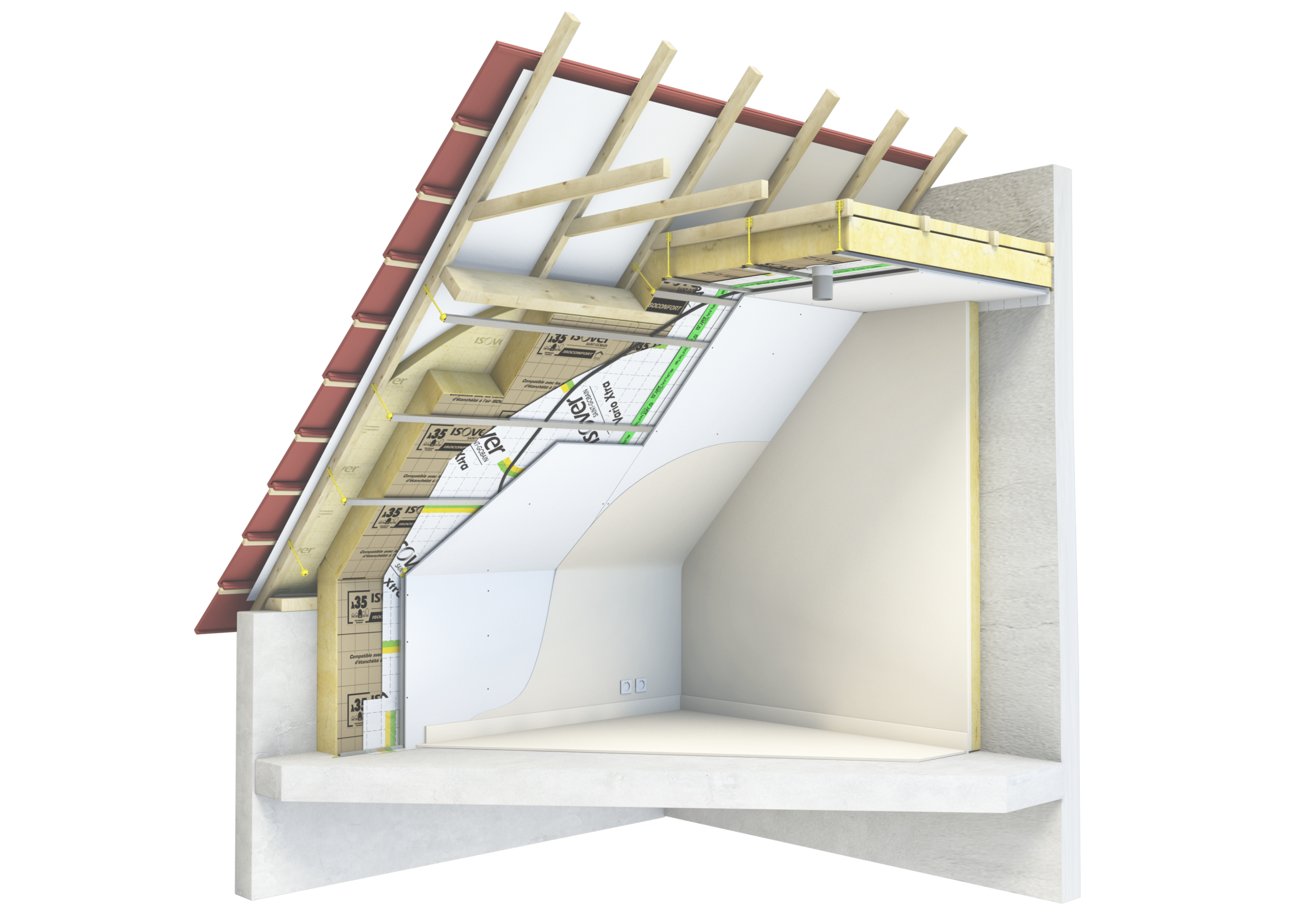 isolation entre chevron sous toiture