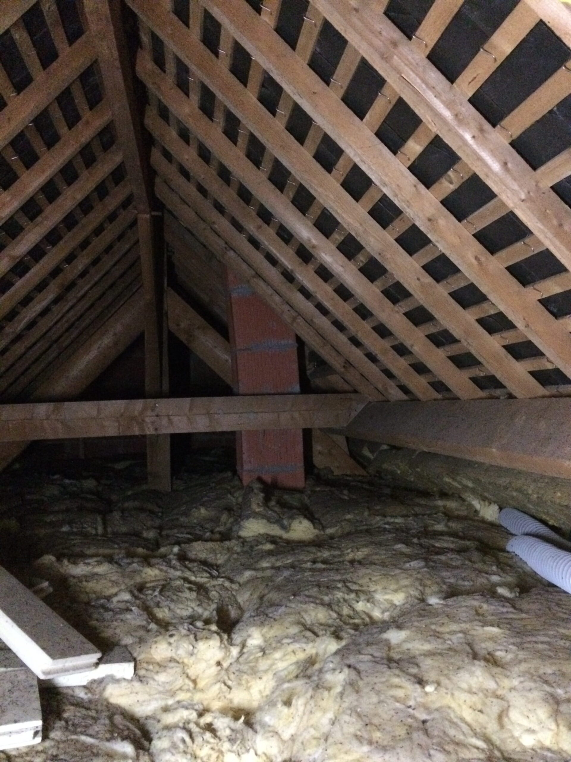 isolation des combles perdus sous toiture